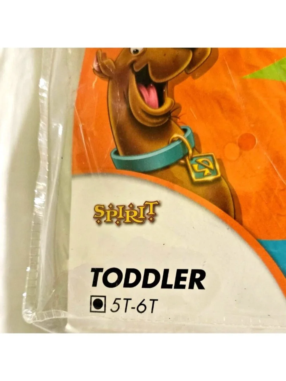 Scooby-Doo Plush Hooded Jumpsuit Costume Collar Tail Paws Toddler 5-6T Spirit